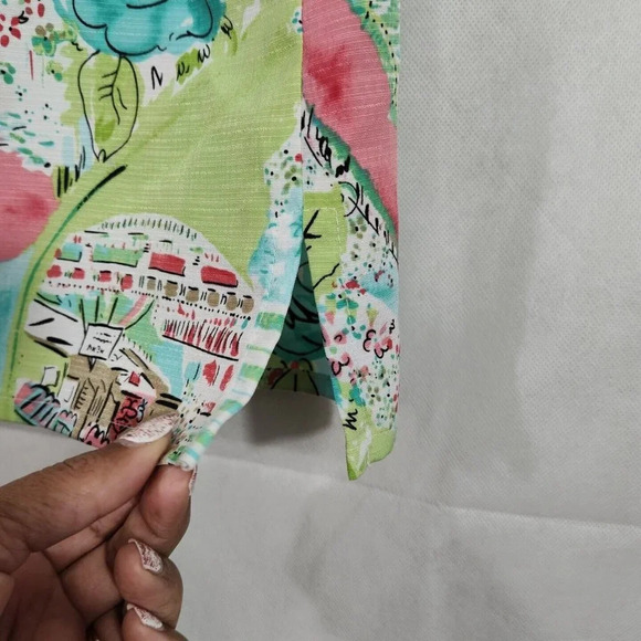 Vintage Allison Daley Button Up Shirt Blouse Top Women Petite Size 6P Collared - Picture 6 of 6